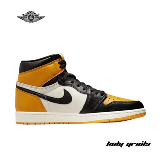 Nike Air Jordan 1 Retro High OG 'Taxi Yellow Toe' Sneakers - Side 1