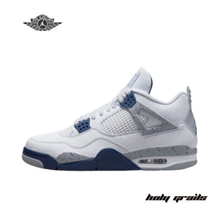 Nike Air Jordan 4 Retro 'Midnight Navy' Sneakers - Side 2