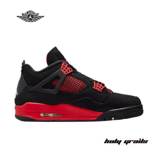 Nike Air Jordan 4 Retro 'Red Thunder' Sneakers - Side 1