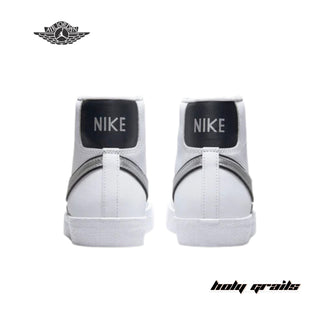 Nike Blazer Mid '77 Essential 'White Metallic Silver' Sneakers - Back