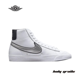 Nike Blazer Mid '77 Essential 'White Metallic Silver' Sneakers - Side 1