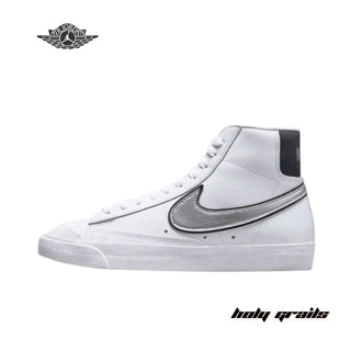 Nike Blazer Mid '77 Essential 'White Metallic Silver' Sneakers - Side 2