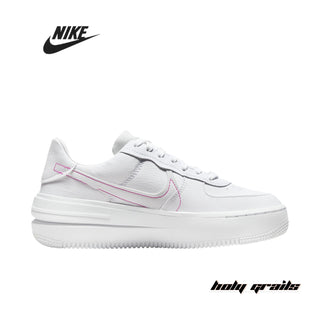 Nike Wmns Air Force 1 PLT.AF.ORM 'White Fireberry' Sneakers - Side 1