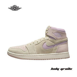 Nike Wmns Air Jordan 1 High Zoom Comfort 2 'Muslin Plum Chalk' Sneakers - Side 2