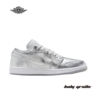 Nike Wmns Air Jordan 1 Low SE 'Metallic Silver-Silver Foil' Sneakers - Side 1