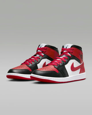 Nike Wmns Air Jordan 1 Mid 'Alternate Bred Toe' Sneakers - Front