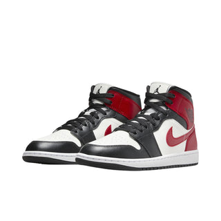 Nike Wmns Air Jordan 1 Mid 'Black Toe' Sneakers - Front 