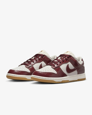 Nike Wmns Dunk Low LX 'Team Red Croc' Sneakers - Front