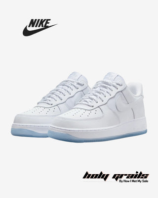Nike Air Force 1 '07 'White Icy Blue' Sneakers - Front