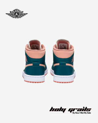 Nike Air Jordan 1 Mid 'Dark Teal Green' Sneakers - Back