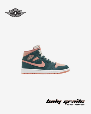 Nike Air Jordan 1 Mid 'Dark Teal Green' Sneakers - Side 1