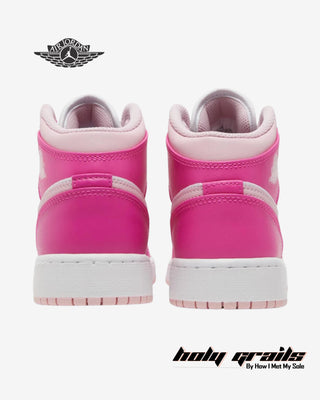 Nike Air Jordan 1 Mid 'Fierce Pink' Sneakers - Back
