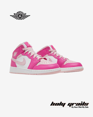 Nike Air Jordan 1 Mid 'Fierce Pink' Sneakers - Front