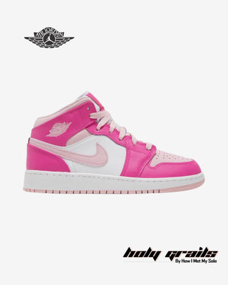 Nike Air Jordan 1 Mid 'Fierce Pink' Sneakers - Side 1