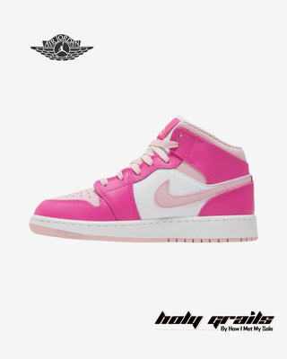 Nike Air Jordan 1 Mid 'Fierce Pink' Sneakers - Side 2