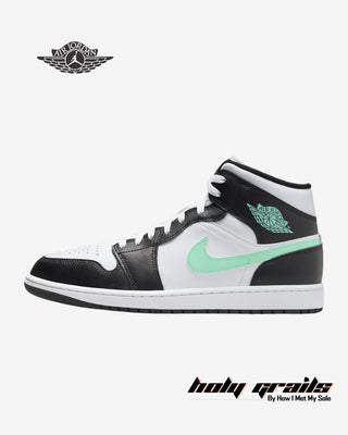 Nike Air Jordan 1 Mid 'Green Glow' Sneakers - Side 2