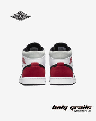 Nike Air Jordan 1 Mid SE 'Red Black Toe' Sneakers - Back