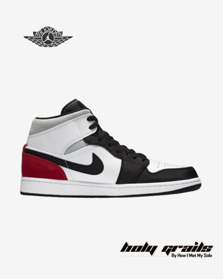 Nike Air Jordan 1 Mid SE 'Red Black Toe' Sneakers - Side 1