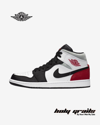 Nike Air Jordan 1 Mid SE 'Red Black Toe' Sneakers - Side 2