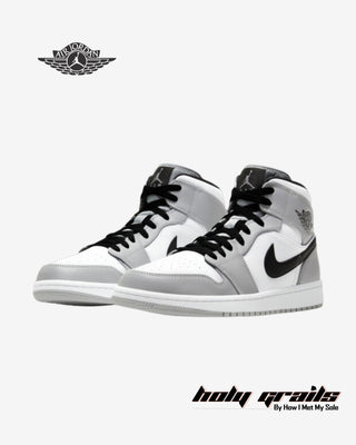 Nike Air Jordan 1 Mid 'Smoke Grey' Sneakers - Front