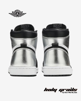 Nike Air Jordan 1 Retro High OG 'Silver Toe' Sneakers - Back