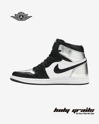 Nike Air Jordan 1 Retro High OG 'Silver Toe' Sneakers - Side 2