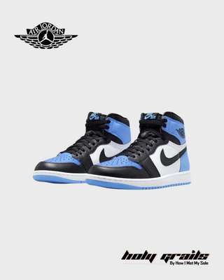 Nike Air Jordan 1 Retro High OG 'UNC Toe' Sneakers - Front