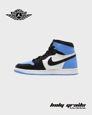 Nike Air Jordan 1 Retro High OG 'UNC Toe' Sneakers - Side 2