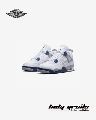 Nike Air Jordan 4 Retro 'Midnight Navy' Sneakers - Front