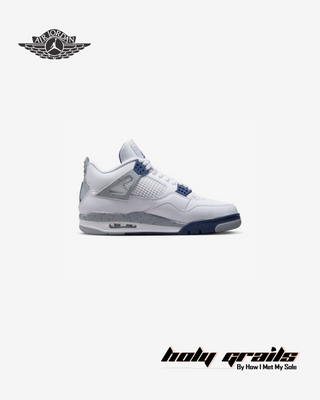 Nike Air Jordan 4 Retro 'Midnight Navy' Sneakers - Side 1