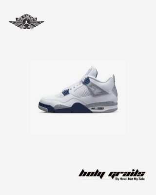 Nike Air Jordan 4 Retro 'Midnight Navy' Sneakers - Side 2