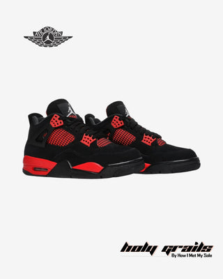 Nike Air Jordan 4 Retro 'Red Thunder' Sneakers - Front