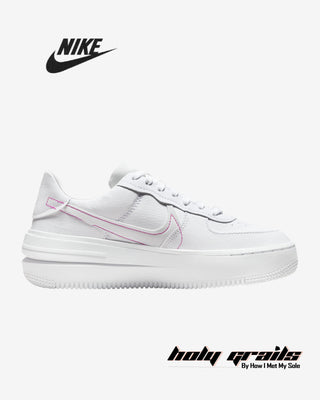 Nike Wmns Air Force 1 PLT.AF.ORM 'White Fireberry' Sneakers - Side 1