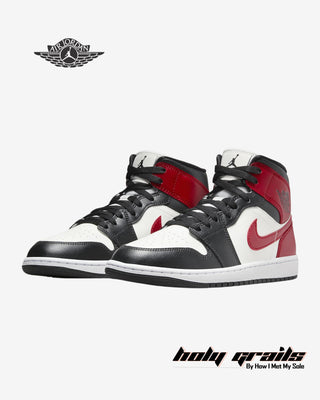 Nike Wmns Air Jordan 1 Mid 'Black Toe' Sneakers - Front