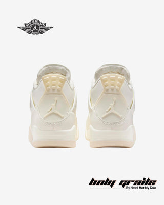 Nike Wmns Air Jordan 4 Retro 'Metallic Gold' Sneakers - Back