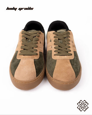 'Sabz Faam (सब्ज़-फ़ाम)' Low Green Sneaker HG x CHRN - Front Top