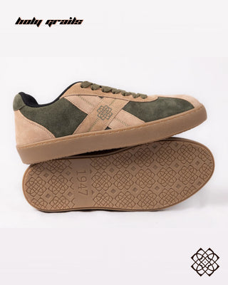 'Sabz Faam (सब्ज़-फ़ाम)' Low Green Sneaker HG x CHRN - Public Side & Bottom Sole