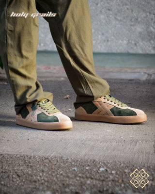 'Sabz Faam (सब्ज़-फ़ाम)' Low Green Sneaker HG x CHRN - In Feet Front & Inner Side