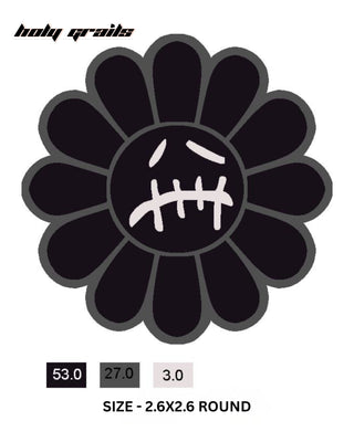 'Sicko Bloom' Hand Tufted Rug - Digital with Details