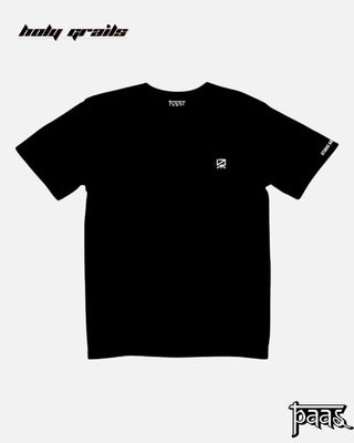 'Simple Words: Easier Said' Black Tee HG x Paas Collective -Front