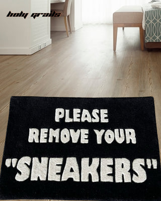 Sneaker-Free Zone Tufted Rug On Floor