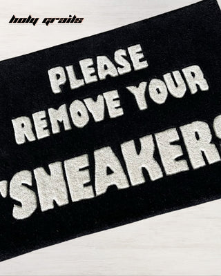 Sneaker-Free Zone Tufted Rug On Floor Close