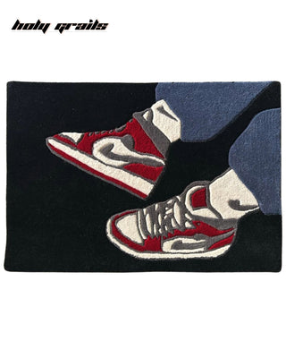 Sneakerhead Black Tufted Rug
