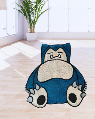 Snorlax Snooze Tufted Rug On Floor