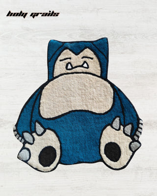 Snorlax Snooze Tufted Rug On Floor Close