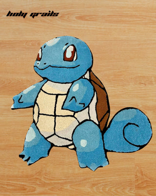 Squirtle Squash Tufted Rug On Floor Close 