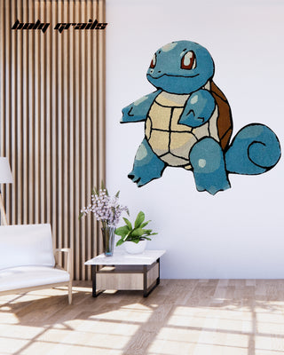 Squirtle Squash Tufted Rug On Wall