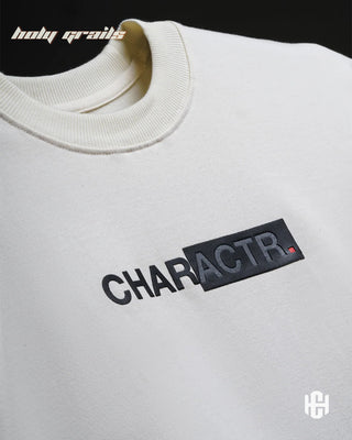 'Still A Risk Virgin' 260 GSM 100% Cotton Oversize Graphic Printed T-Shirt HG x Charactr - Front Close Up