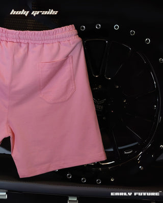 Street Style 'Heatwave Pink Necessary' 290 GSM 100% Terry Cotton Heavy Shorts HG x Early Future - Back