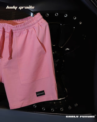Street Style 'Heatwave Pink Necessary' 290 GSM 100% Terry Cotton Heavy Shorts HG x Early Future - Front
